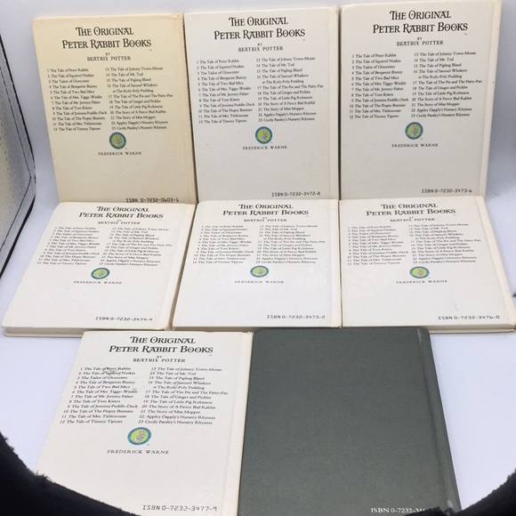 14 Beatrix Potter The Original Peter Rabbit Hardcover Books Vintage 1980s - Picture 12 of 12